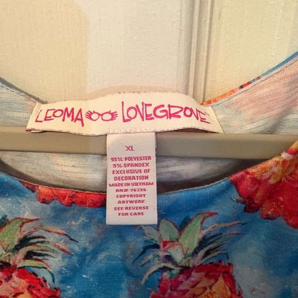 Tropical Pineapple Print Dress - Picture 2 of 3